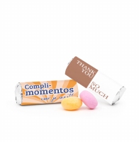 Mini mentos met label