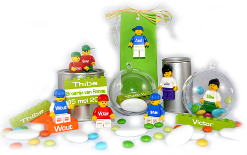 Doopsuiker Lego personaliseren