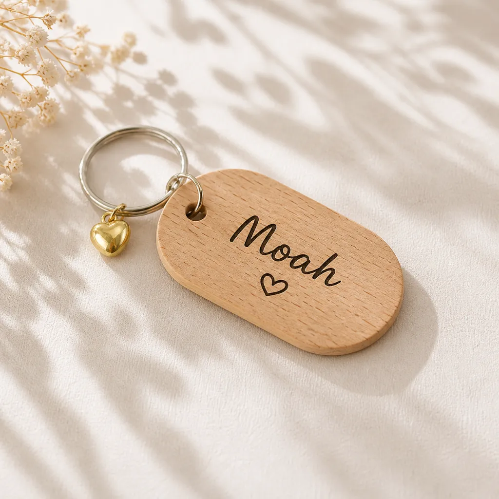 Houten-Sleutelhanger-met-Hartje-en-naam-Noah.webp