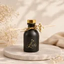 Glazen Luxe Flesje – Zwart (Set van 12)
