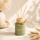 Zijdegroene parfumflesjes – set van 12