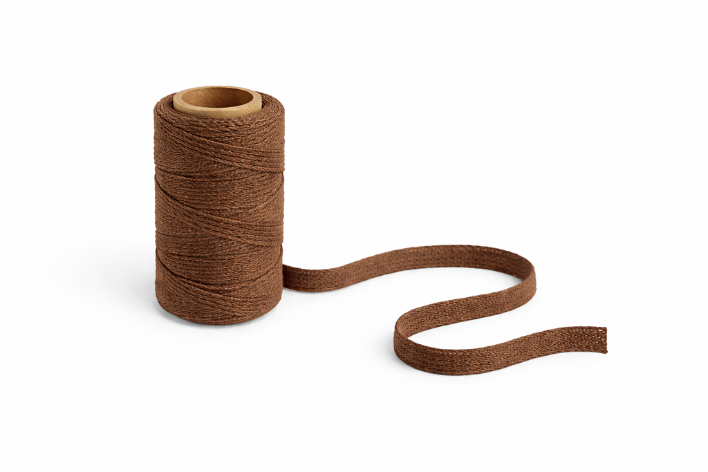 Katoenen lint – Bruin