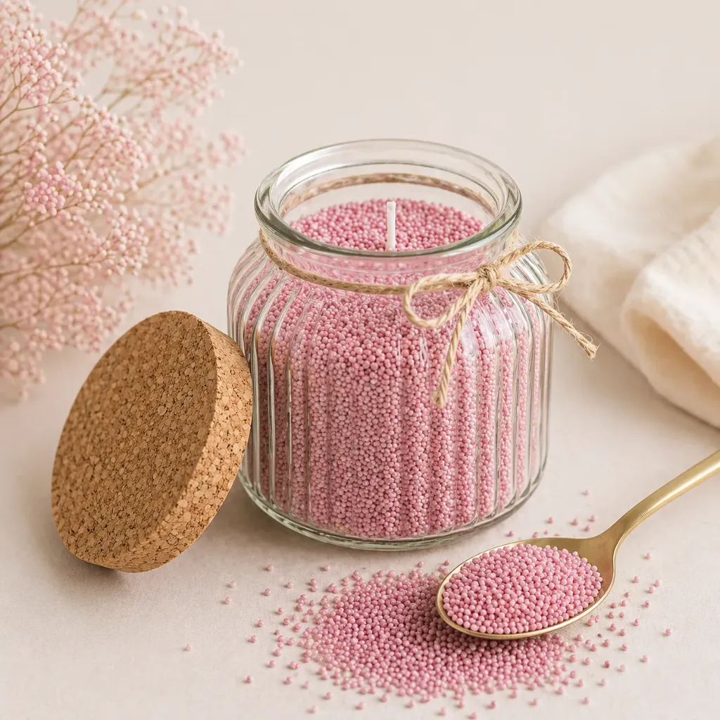 Pearlsand kaarsen – Roze (DIY set)