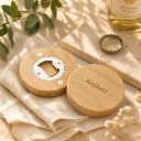 Houten Flesopener met Magneet – Set van 12