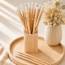 Houten potlood met gom – set van 12 (gepersonaliseerd)