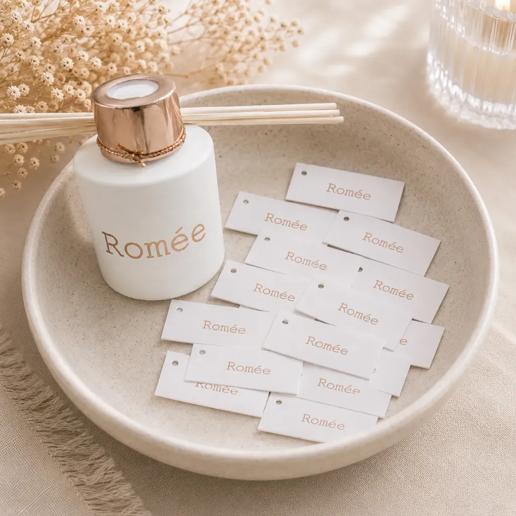 Naamkaartjes met perforatie - set van 12
