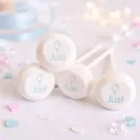 Witte lolly’s met naamopdruk (per 25 stuks)
