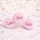 Roze lolly’s met naamopdruk – per 25 stuks