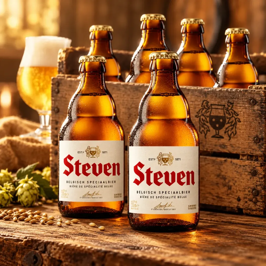 Gepersonaliseerde bieretiketten Duvel-stijl (set van 6)