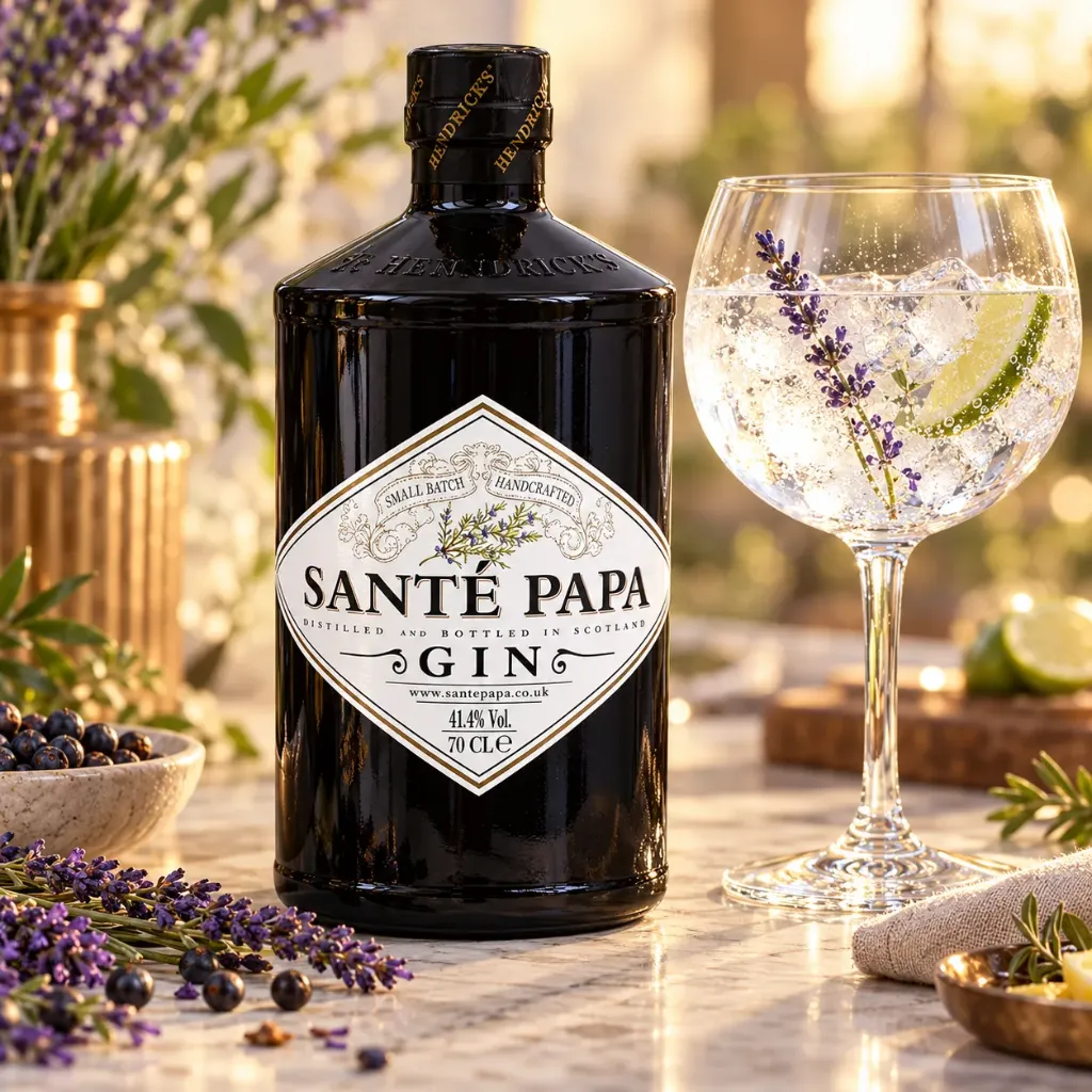 Gepersonaliseerd gin etiket Hendrick's-stijl (1 grote sticker)